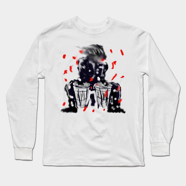 Drummer boy Long Sleeve T-Shirt by Revart